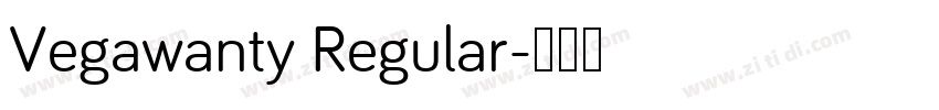 Vegawanty Regular字体转换